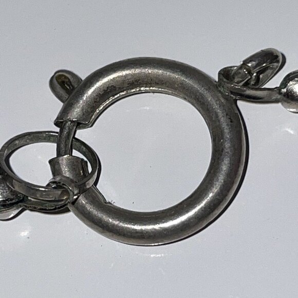 RARE Vintage Black Stacked Snake Beads Long Necklace Unique!   SL17 - Picture 10 of 15